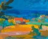 Bucht von Bandol by Ulrich Gygax, oil on canvas, sold Mar 2026