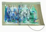 Pferde im Stall by Rolf Knie, mixed media, sold Mar 2026