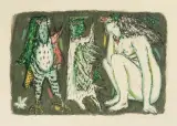 Konfrontation by Alois Carigiet, 1958, color lithograph, sold Mar 2026