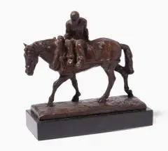 Reiter by Arnold Huggler, bronze, sold Mar 2026
