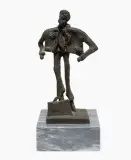 Businessman by Kurt Laurenz Metzler, 1993, bronze, sold Mar 2026