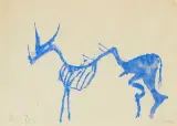 Bov Blau by Miquel Barceló, 1981, pencil, sold Nov 2025