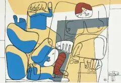 Chute de Barcelona by Le Corbusier, 1960, color lithograph, sold Nov 2025