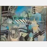 Untitled by James Massena March, Oil on canvas,Signed on label on verso.H: 68 W: 52 in., offered Mar 2024