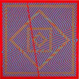 Untitled by Greg Russell, Acrylic on board,Signed on verso. H: 48 W: 48 in., offered Mar 2024