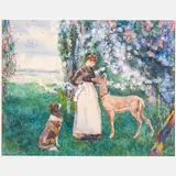 The Keeper's Daughter by David Woodlock, Watercolor, offered Feb 2024