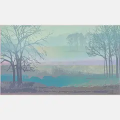Woodland Park by Bill Sullivan, Screenprint, offered Feb 2024