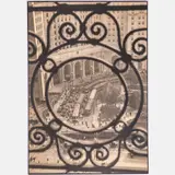 Public Square (The Terminal Tower) at 5:00pm as Seen Through Williamson Building Grill, Cleveland, Ohio by Margaret Bourke-White, 1928, Silver gelatin print on fiber based paper, offered Dec 2023