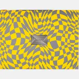 Untitled by Greg Russell, Acrylic on board,Signed on verso. H: 36 W: 48 D: 1 5/8 in., offered Dec 2023