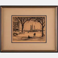 Arching Elms by Gordon Grant, Lithograph, offered Nov 2023