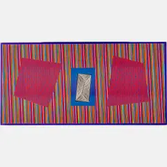 On Kilter by Greg Russell, 2009, Acrylic on board,Signed and dated on verso. H: 24 W: 48 in., offered Nov 2023