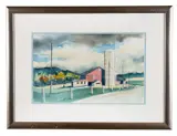 Untitled - 1990 by Paul Minnis, watercolor on paper, sold Feb 2026