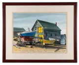 Untitled - late 20th century by Paul Minnis, gouache on paper, sold Feb 2026