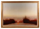 Untitled - Sunset Marsh Landscape - 1993 by Bruce Brainard, oil on canvas, sold Feb 2026