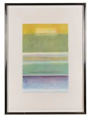 Autumn Mist" - late 20th century by Yale Epstein, serigraph on paper, sold Feb 2026