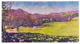 Shadows in Early Spring" - 1995 by Kazhia Kolb, oil on canvas, sold Feb 2026