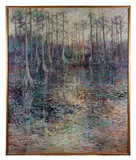 Swamp Gold" - 1988 by Erin Sherman, oil on canvas, sold Feb 2026