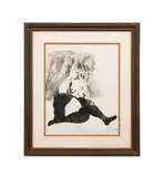 Girl in Black Stockings" - 20th century by Raphael Soyer, lithograph on wove paper, sold Feb 2026