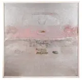 Number 1 Cream Puff" - 1971 by Warren Johnson, mixed media and foil on canvas, sold Feb 2026