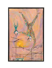 Television #5" - 1949 by Harry Sternberg, oil on canvas, sold Feb 2026