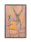 Television #5" - 1949 by Harry Sternberg, oil on canvas, sold Feb 2026