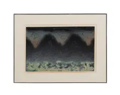 Untitled - Landscape - 1976 by Joseph Glasco, oil and mixed media on paper, sold Feb 2026