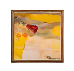Danae's Kitchen Counter" - 1983 by Margaret Ross Tolbert, oil on canvas, sold Feb 2026