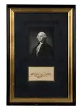 Untitled by George Washington, engraving of Washington, sold Apr 2026