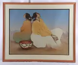 Untitled by R. C. Gorman, lithograph "Santo Domingo I", sold Apr 2024