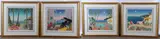 Tropics Suite" (4) serigraphs by Thomas McKnight, silkscreen on paper, sold Apr 2024