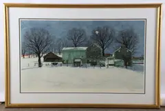 Untitled by Peter Sculthorpe, lithograph "Domino" offset lithograph, sold Apr 2024