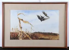 PA artist by Rea Redifer, watercolor of blackbirds, sold May 2024