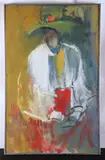 DE artist by Mary Page Evans, oil on canvas mounted on plywood, sold May 2024