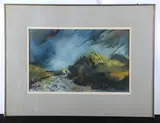 DE artist by Bonnie Von Duyke, watercolor and gouache on paper, sold May 2024