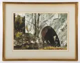 DE artist by Carolyn Blish, watercolor on paper, sold May 2024