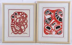 (2) serigraphs by Danny Dennis, silkscreen on paper, sold May 2024