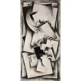 Cubist Abstraction by Robert Marc, oil on canvas, sold Apr 2022