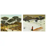La Rambia by Juan Collado y Anton, oil on canvas, sold Apr 2022