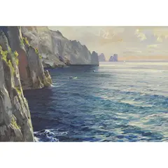 Untitled by Gustave Lino, oil on canvas, sold Apr 2022