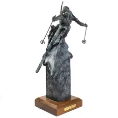 10th Mountain by Chris Navarro, 1997, bronze sculpture, sold Apr 2022