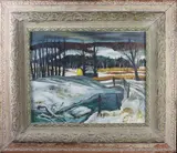 Sunshine in the Valley by Charles Harsanyi, 1949, oil on canvas, sold Apr 2022