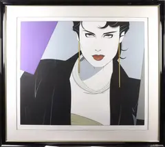 Michelle by Patrick Nagel, 1982, serigraph, sold Apr 2022