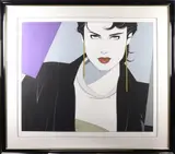 Michelle by Patrick Nagel, 1982, serigraph, sold Apr 2022