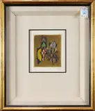 Untitled by Johnny Gotthard Friedlaender, etching, sold Apr 2022