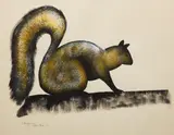 Squirrel, 1975, 1975 by Benjamin Chee Chee, 1975, acrylic on paper, sold Jul 2026