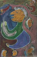 Untitled by Lucy Tasseor Tutsweetok, pastel, sold Jul 2026