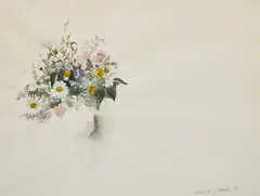 Bouquet of Flowers by Molly Lamb Bobak, watercolour on paper, sold Jul 2026