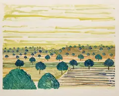 Winter #6, 1990 by David Bolduc, 1990, monotype, sold Jul 2026
