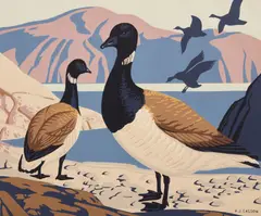 Brant (Branta Bernicla Glaucogastra) by A. J. Casson, Sampson Matthews silkscreen, sold Jul 2026