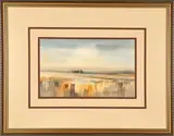 Expansive Landscape by Peter Häll, watercolour on paper, sold May 2023